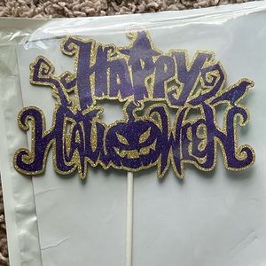 Happy Halloween cake topper